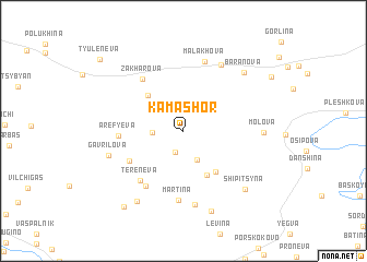 map of Kamashor