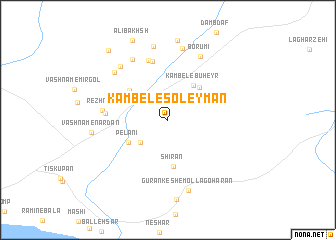map of Kambel-e Soleymān