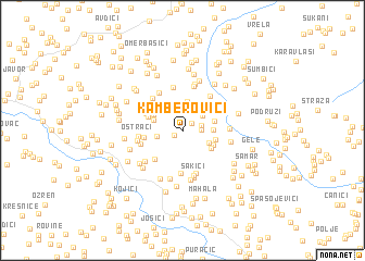 map of Kamberovići