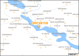 map of Kamchatka