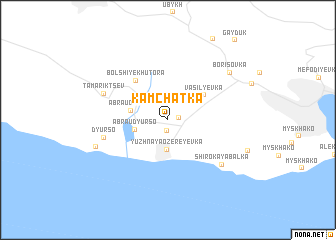 map of Kamchatka