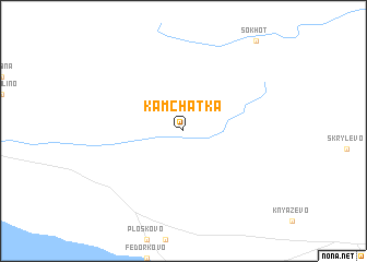 map of Kamchatka