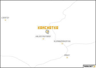 map of Kamchatka