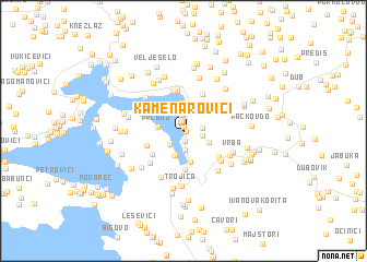 map of Kamenarovići