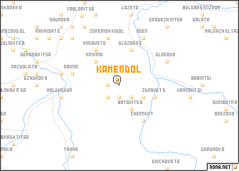 map of Kamen Dol