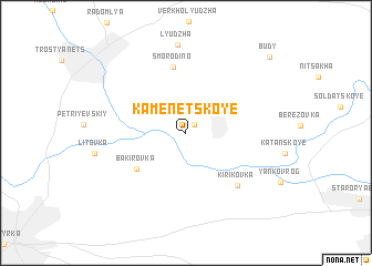 map of Kamenetskoye