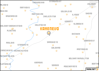 map of Kamenevo