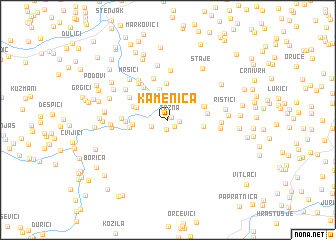 map of Kamenica