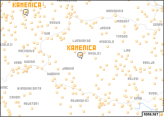 map of Kamenica