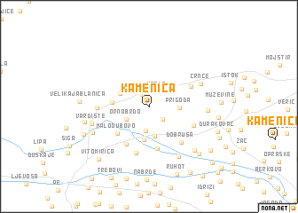 map of Kamenica