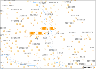 map of Kamenica
