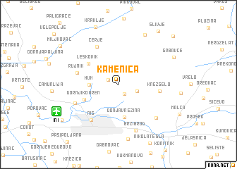 map of Kamenica