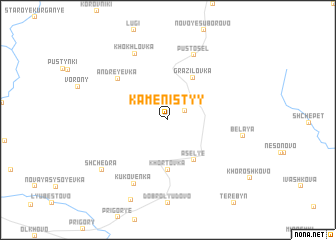 map of Kamenistyy