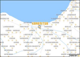 map of Kamenítsa