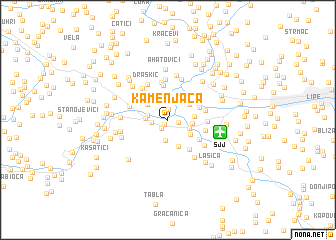 map of Kamenjača
