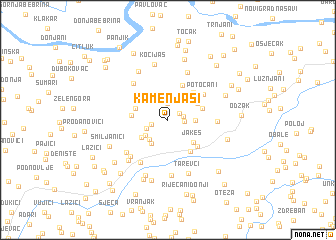 map of Kamenjaši