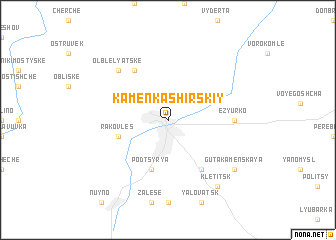 map of Kamenʼ-Kashirskiy