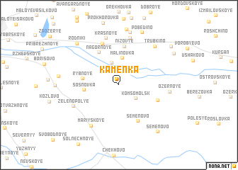 map of Kamenka