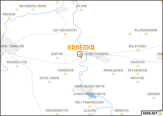 map of Kamenka