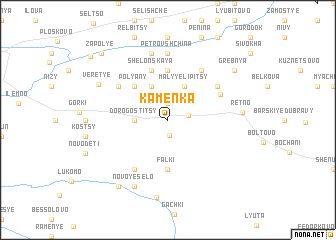 map of Kamenka