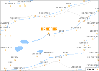 map of Kamenka