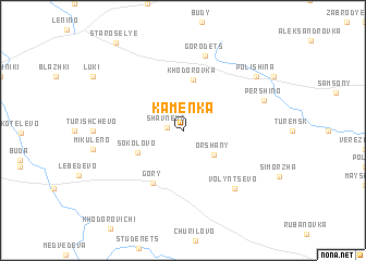 map of Kamenka