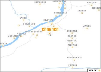 map of Kamenka