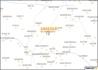 map of Kamenka