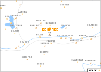 map of Kamenka