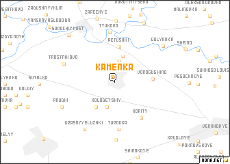 map of Kamenka