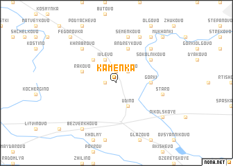 map of Kamenka