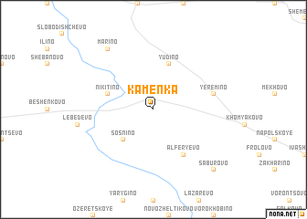 map of Kamenka