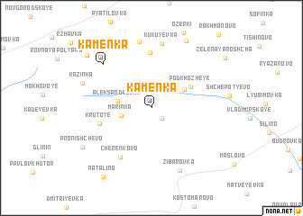 map of Kamenka