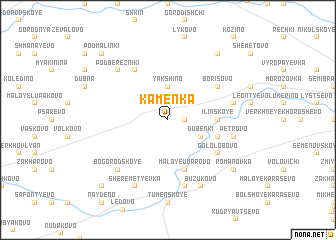 map of Kamenka