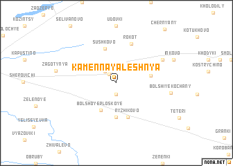 map of Kamennaya Leshnya