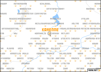 map of Kamenné