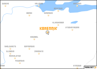 map of Kamennik