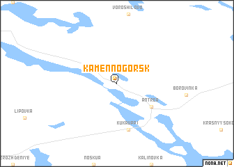 map of Kamennogorsk