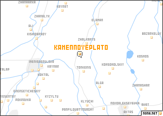 map of Kamennoye Plato