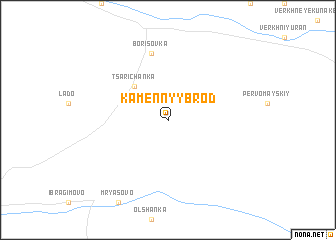 map of Kamennyy Brod