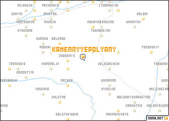 map of Kamennyye Polyany