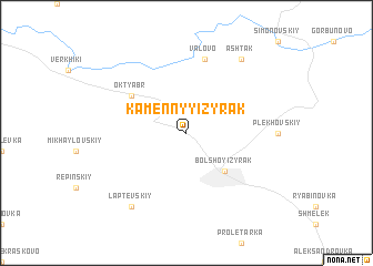 map of Kamennyy Izyrak