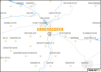 map of Kamenogorka