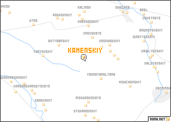 map of (( Kamenskiy ))