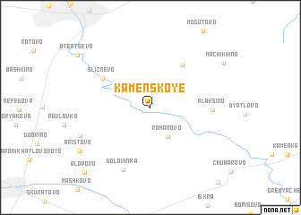 map of Kamenskoye