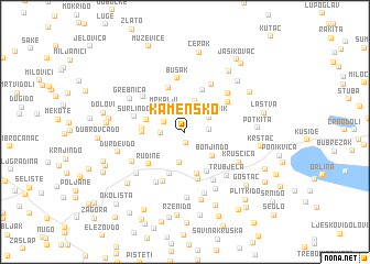 map of Kamensko