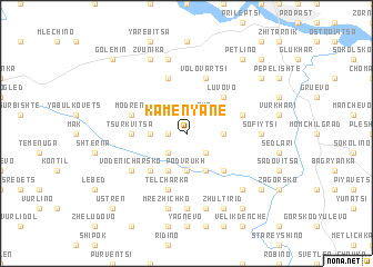 map of Kamenyane