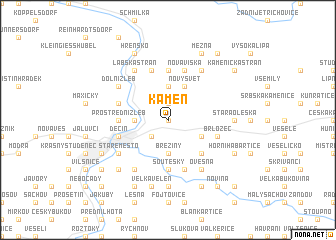 map of Kámen