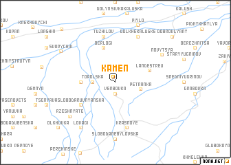 map of Kamenʼ