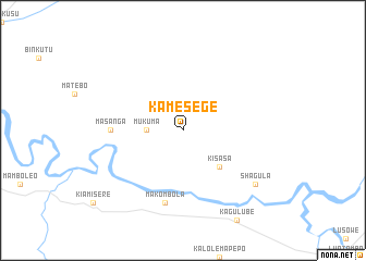 map of Kamesege